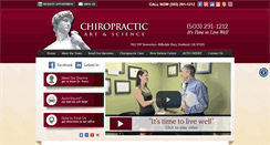 Desktop Screenshot of chiropracticartandscience.com